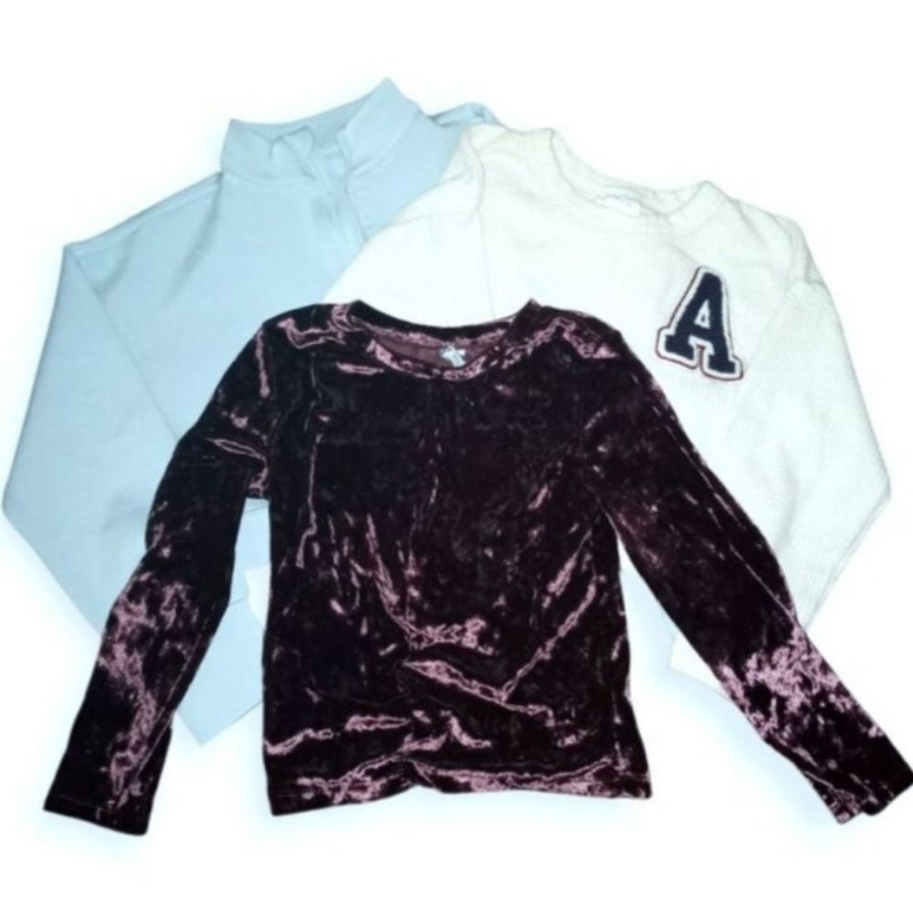 All in Motion Light Blue Activewear/ Zara & Old Navy Top Bundle Sz.Y6-7 EUC